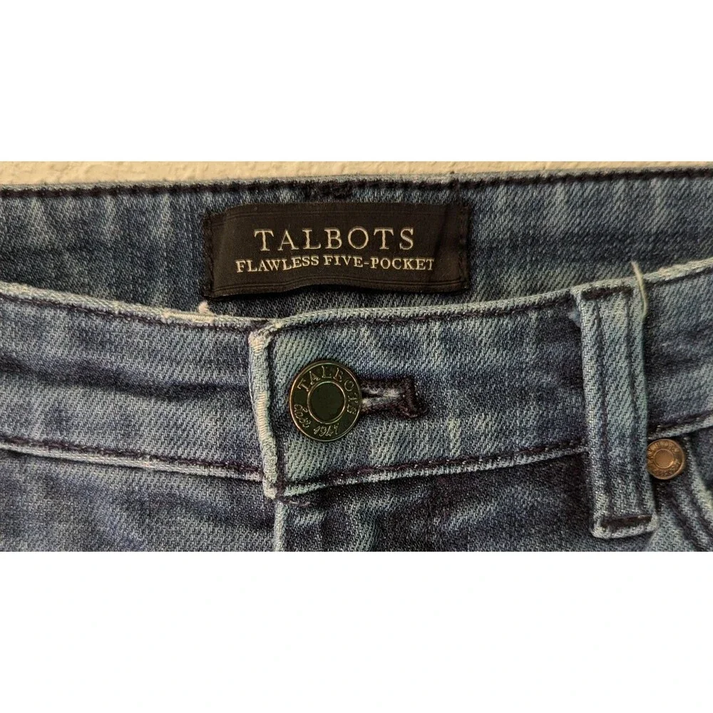 Talbots Womens Flawless Five Pocket Boyfriend Denim Jeans Size 2 (30x28) (684)